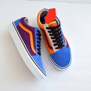 VANS OLD SKOOL MIX AND MATCH PURPLE, ORANGE BLUE GPJCBGTMRGLD SNEAKER SHOES NEW